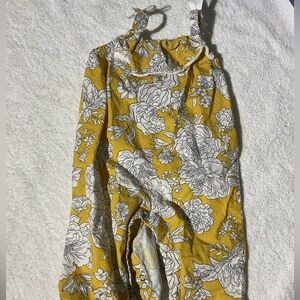 Shabby Chic Yellow Floral Kids Bodysuit